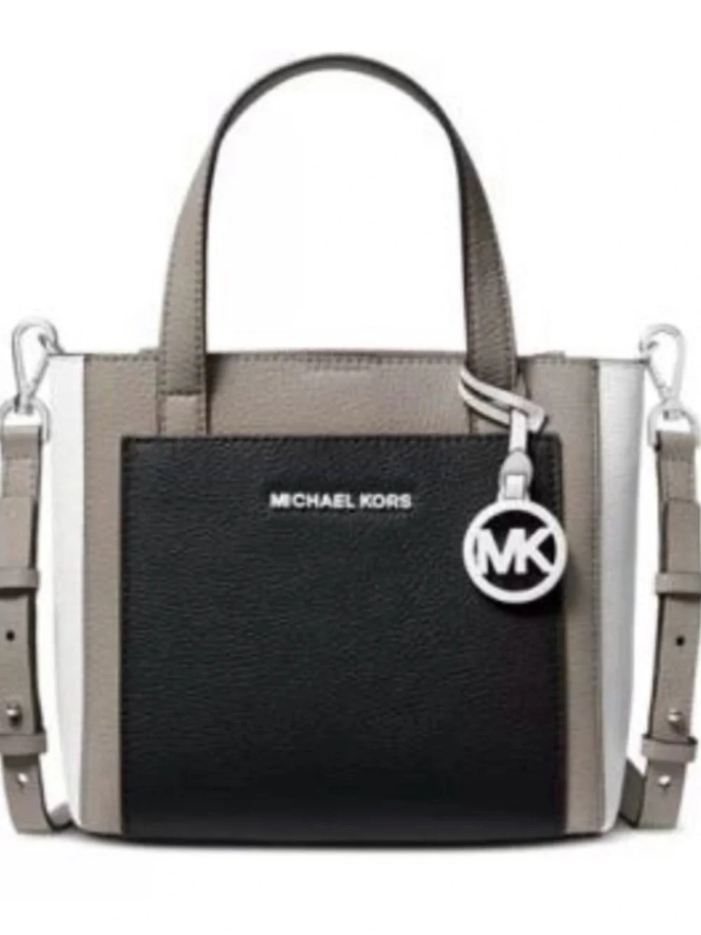 NWOT Michael Kors Gemma Small Tri-Color Pebbled Leather Crossbody
